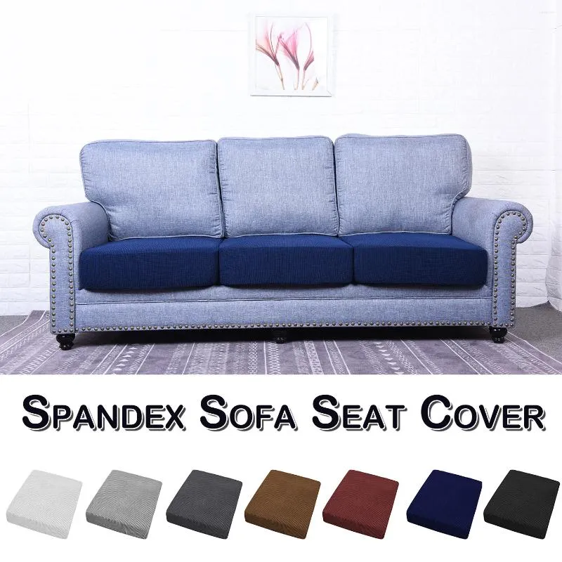 Tampas de cadeira Cushion Concas de almofada Sofá Furniture Protetor Seat Slipcover flexibilidade suave com fundo elástico D30