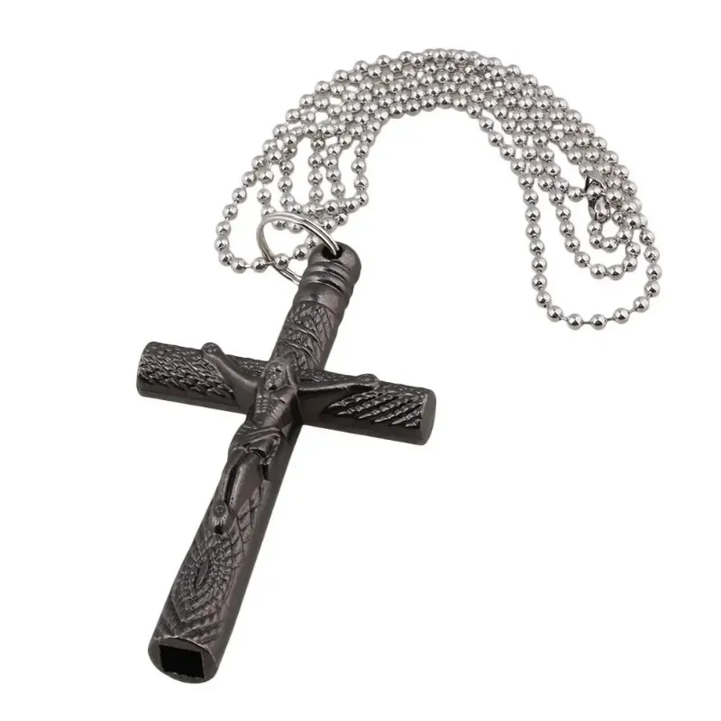 Jésus Cross 6 mm Clé de tambour à clés tambour Collier Silver Collier Cross Drum Head Tuning Key