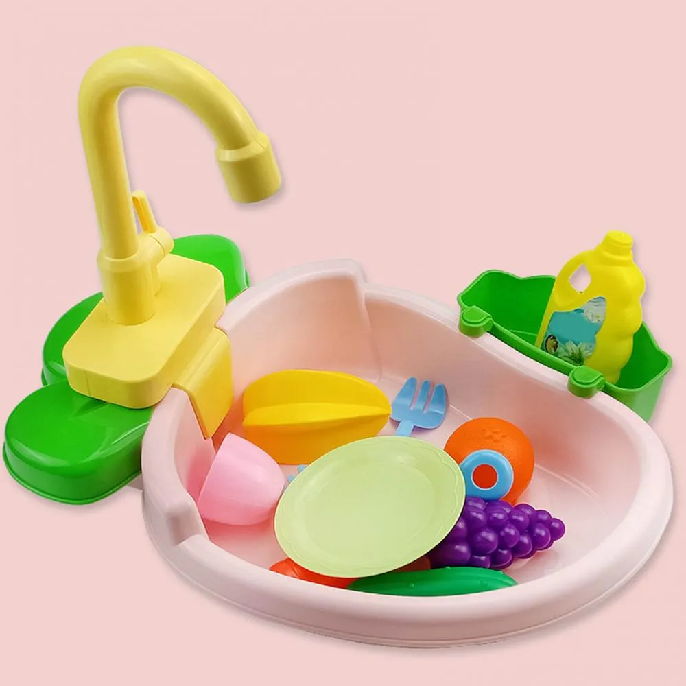 Children Wash Basin Bath Shower Bird Bathroom Tap Kitchen Set Play House Toy Premium ABS Material Bird Pet Creative Bathtub