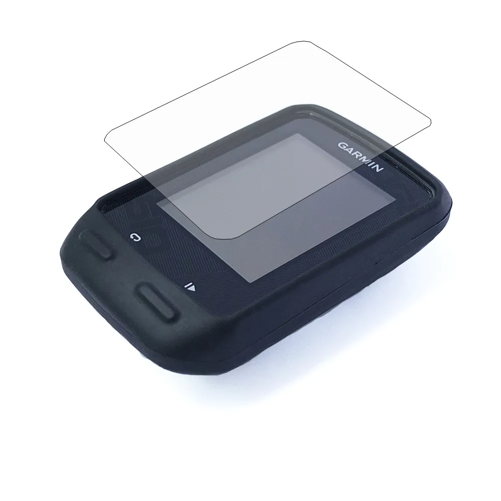 Case di protezione in gomma in silicone ciclico esterno + protezione per film per schermo LCD per Garmin Edge 510