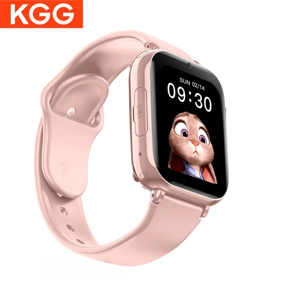 Bekijkt KGG 4G KIDS SMART Bekijk SOS Call Video Call Phone Bekijk met Camera Waterdichte smartwatch voor kinderklok Student Watch.