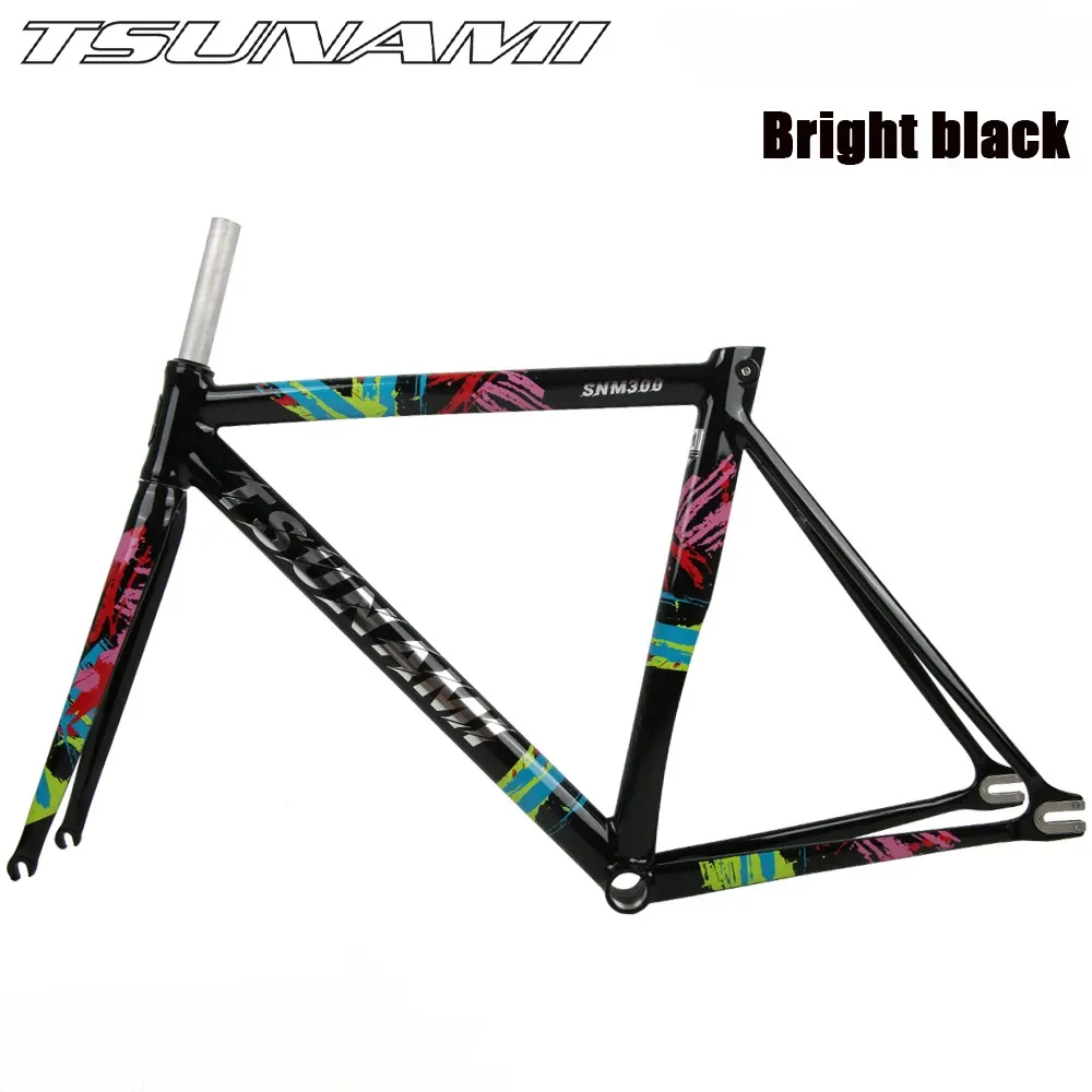 Tsunami SNM300 Bike Frame Framet Frameset Alumínio Ligição da bicicleta Fixie Fixie Cycling Peças 52cm 55cm