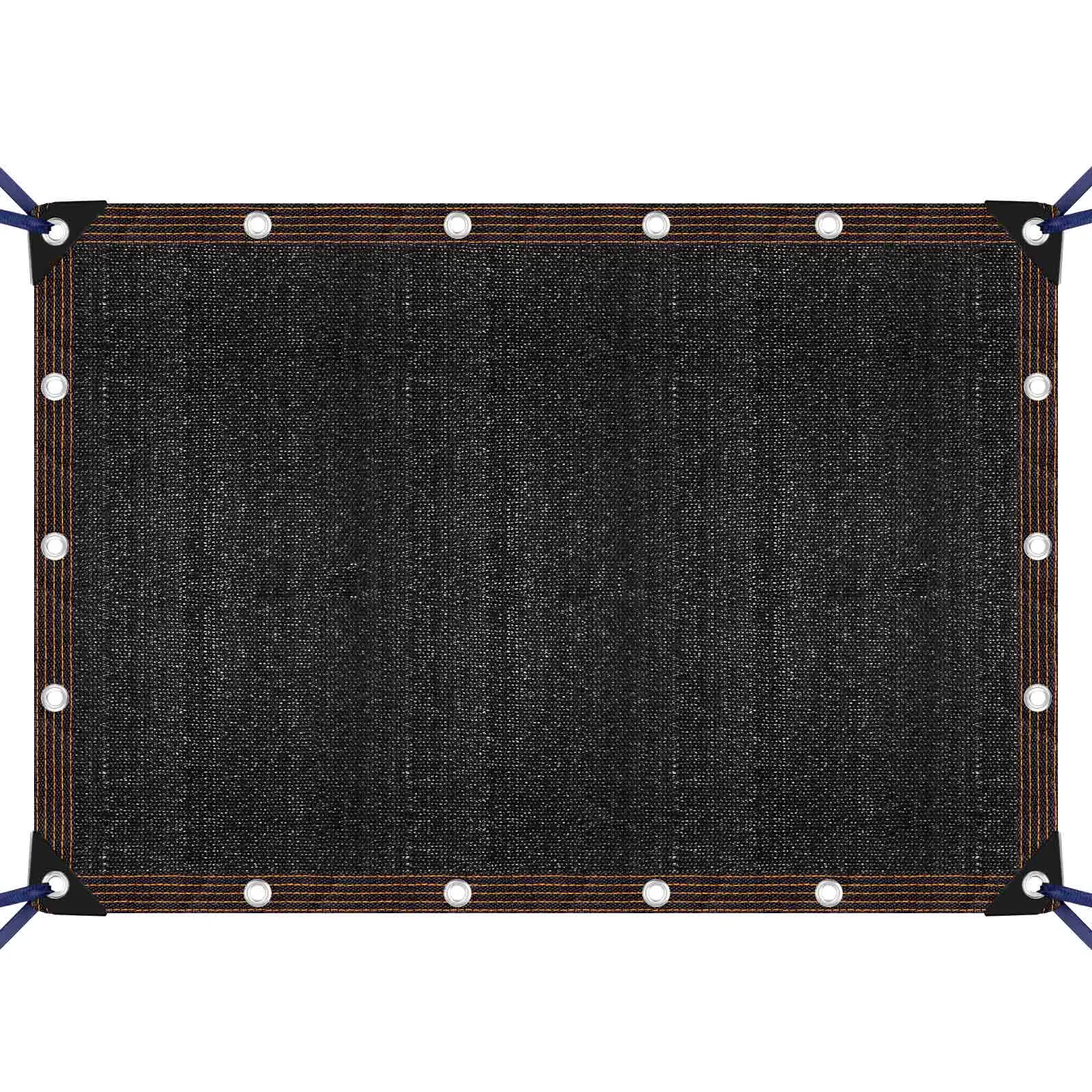 Schattentuch 90% UV-resistenter schwarzer Sonnenschutznetz-Schattierungsnetz mit Tarten für Gartenpflanzen im Freien im Freien, Patio 118x157in