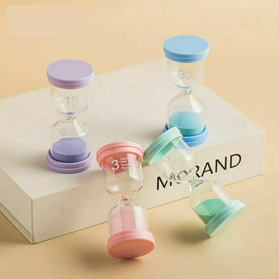 1-30 min coloré de sable de sable de sable de sable chronoméatures de sable minuteur de sable minuteur de douche dentaire brossage chronomètre