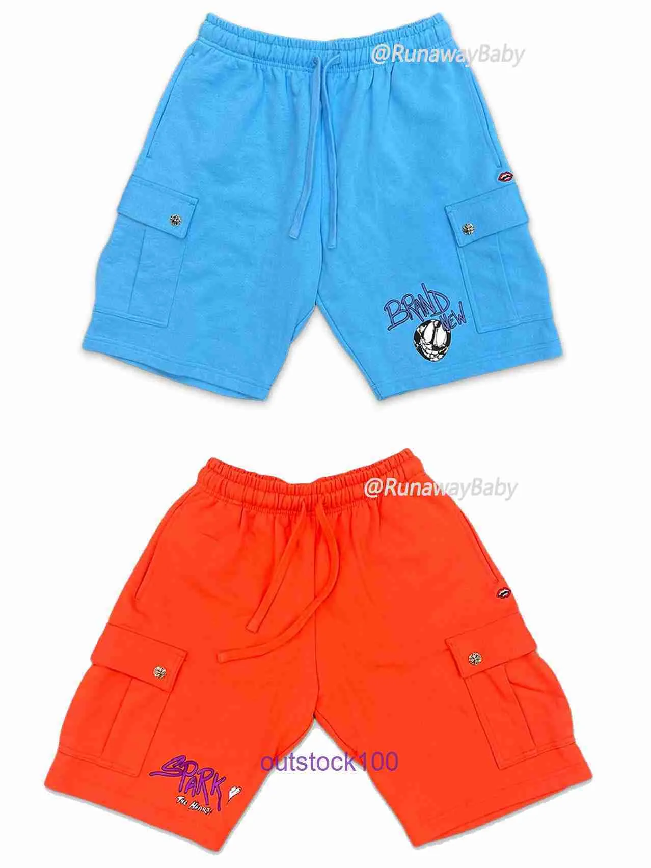 Purple Jeans higher Pants Brand shorts High end Matty Boy Graffiti Blue Orange 925 Silver Pocket Workwear 5 10 Shorts for Men and Women With Original Logo