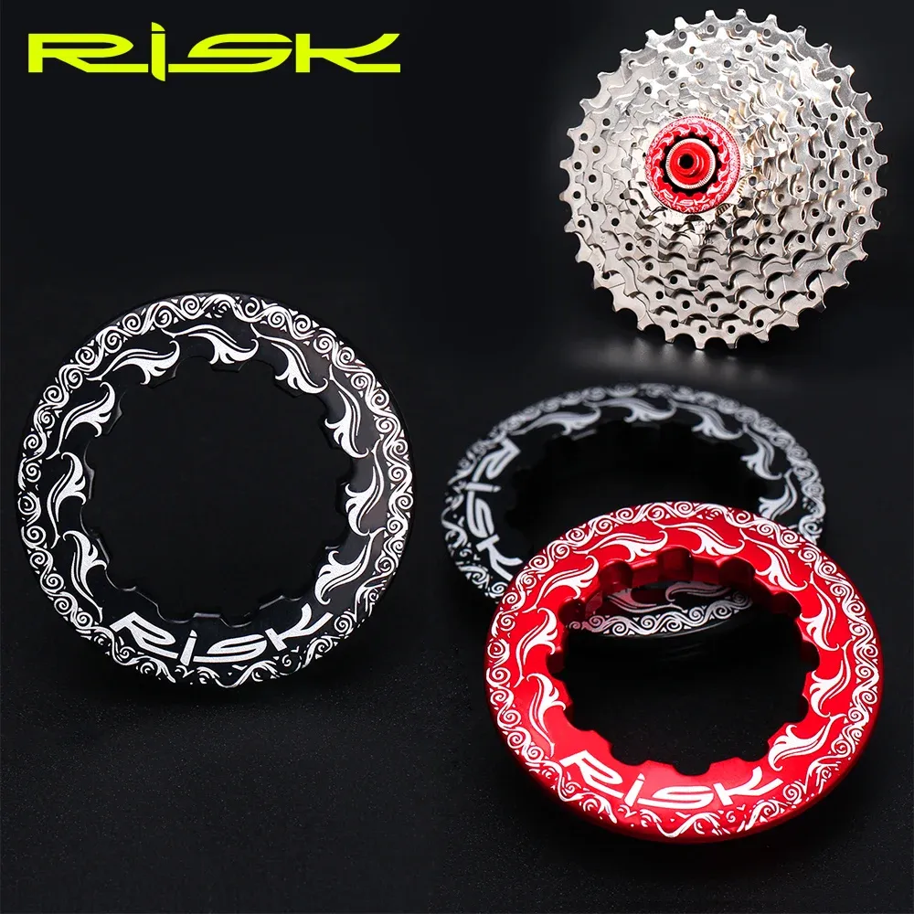 Risk 11t svänghjulskydd svänghjulslock Aluminiumlegering Kassettlåsring för Mountain Road Bike Bicycle CNC Locked Washer