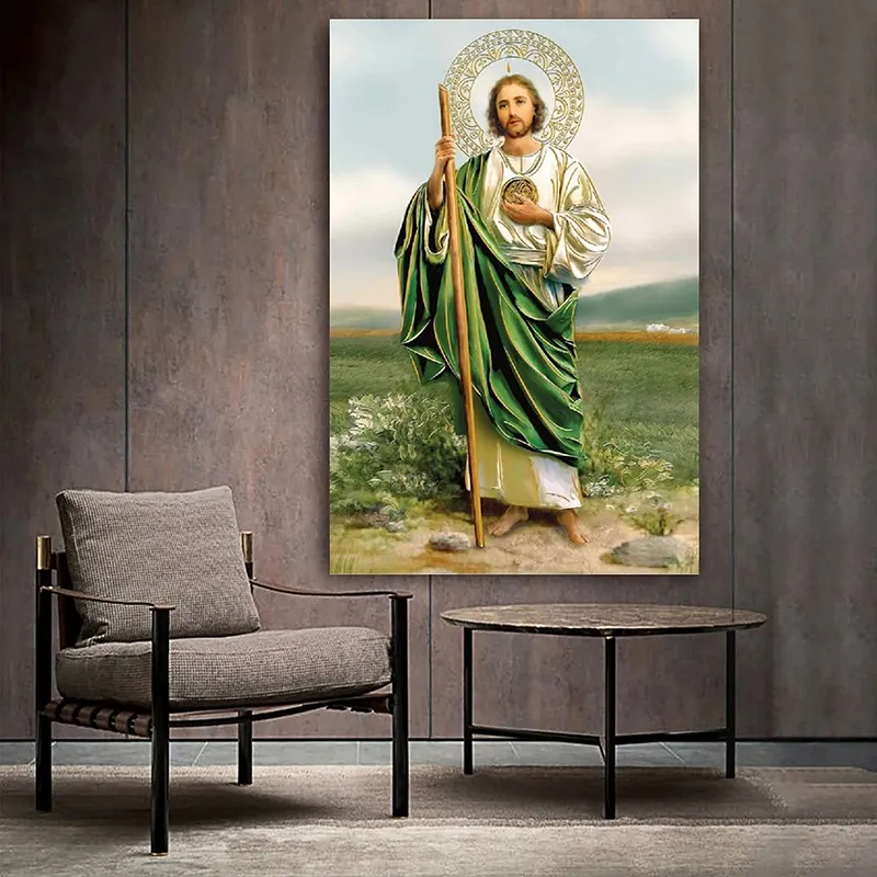 St. Jude Tadeo Canvas Painting Classic Big Wall Decorative Posters And ...