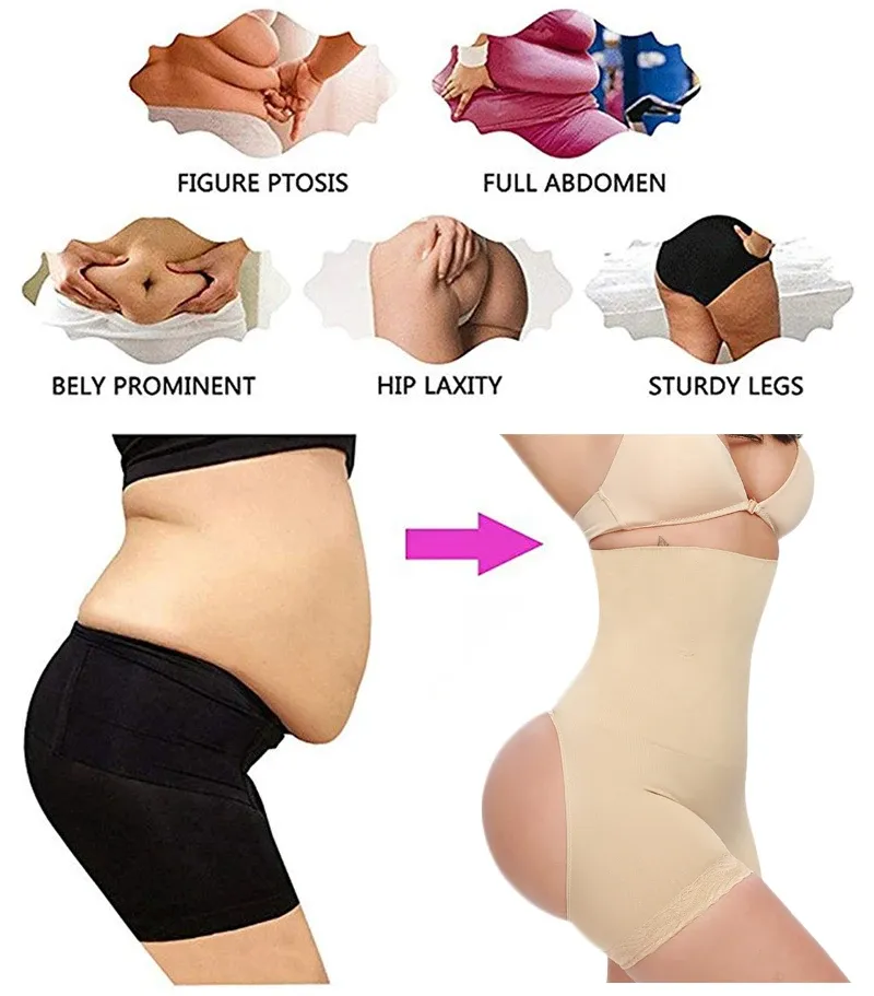 Ningmi Control Control Panties Женщины похудение нижнее белье Сексуальное прикладывание трусики стройная шейпер для тела с высокой талией