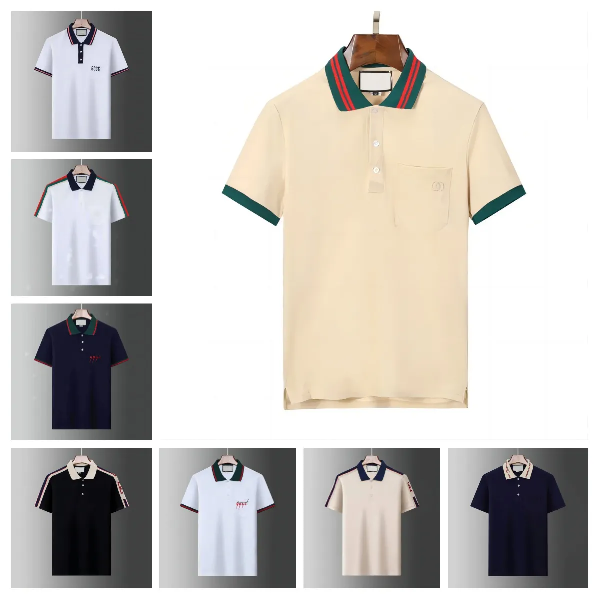 Polo créateur de polo pour hommes T-shirt imprimé de mode masculin T-shirt M-3XL masculin