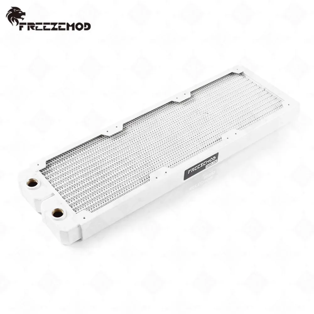 Cooling FREEZEMOD 360mm White Copper Radiator G1/4 Thread PC Water Cooler Copper Liquid Cooling 12CM Fan TSRPTWWhite360