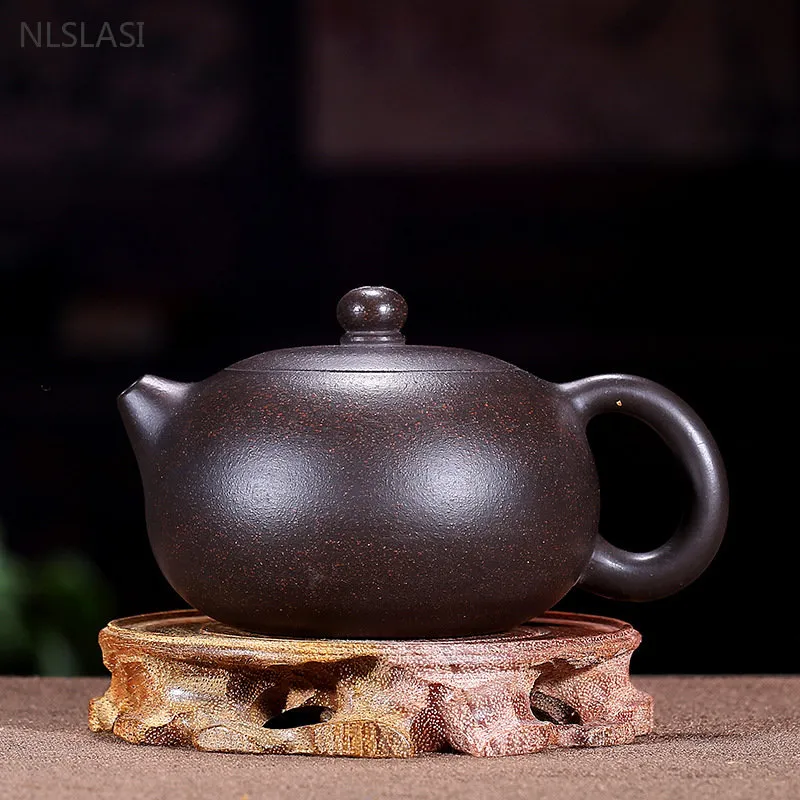 Yixing Tea Pot Purple Clay Filter Xishi Teapot Beauty Kettle Raw Ore Handmade Tea Setカスタマイズされた本物のネクタイガニン280ml