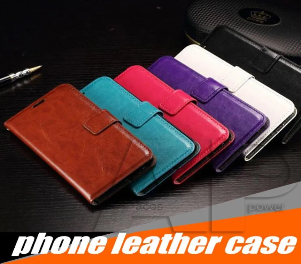 Portafoglio PU Case in pelle Copertina di copertina con telaio di slot per schede per iPhone 13 Mini 12 11 Pro Max XR Samsung Galaxy Note 10 S20 Plus2801724