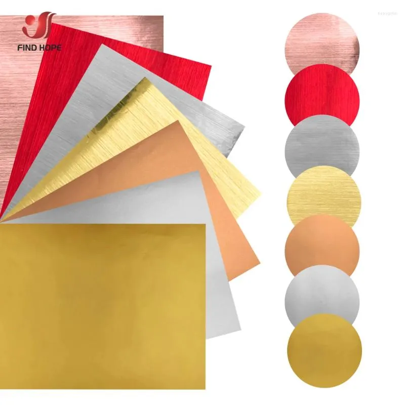 Adesivos de janela 7 cores variadas 12 "x10" adesivo metálico de adesivo para sinais Letras Padrão Cricut Film Wallpaper Cabinets
