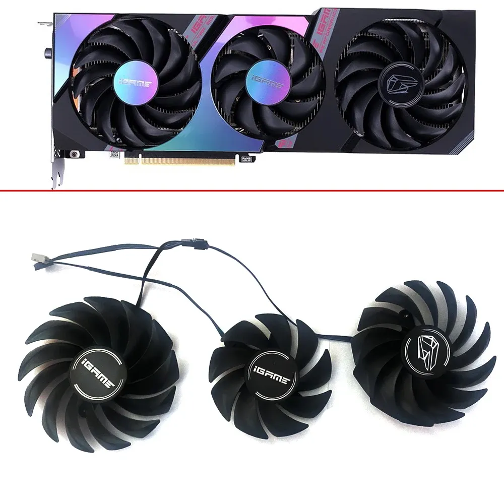 Cooling 3PCS 85MM 75MM 4PIN RTX3080 RTX3070 RTX3060Ti Video Card Fan For Colorful iGame GeForce RTX 3080 3070 3060 Ti Ultra Cooling Fans