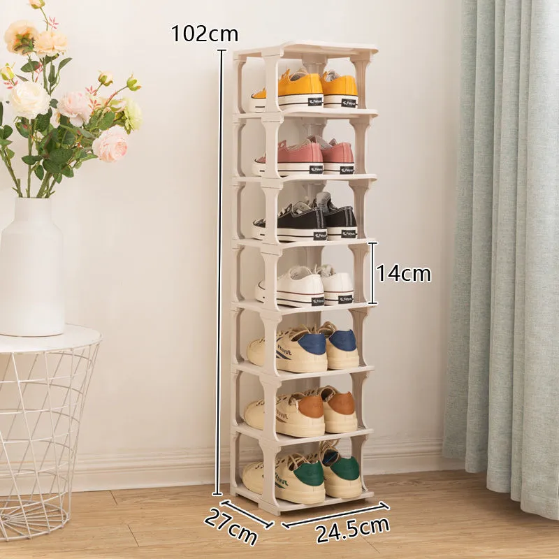 New Standing Shoe Cabinet Hallway Entryway Shoe Organizer Shelf Home Furniture Storage Closet Corner Vertical Modular Shoe Rack