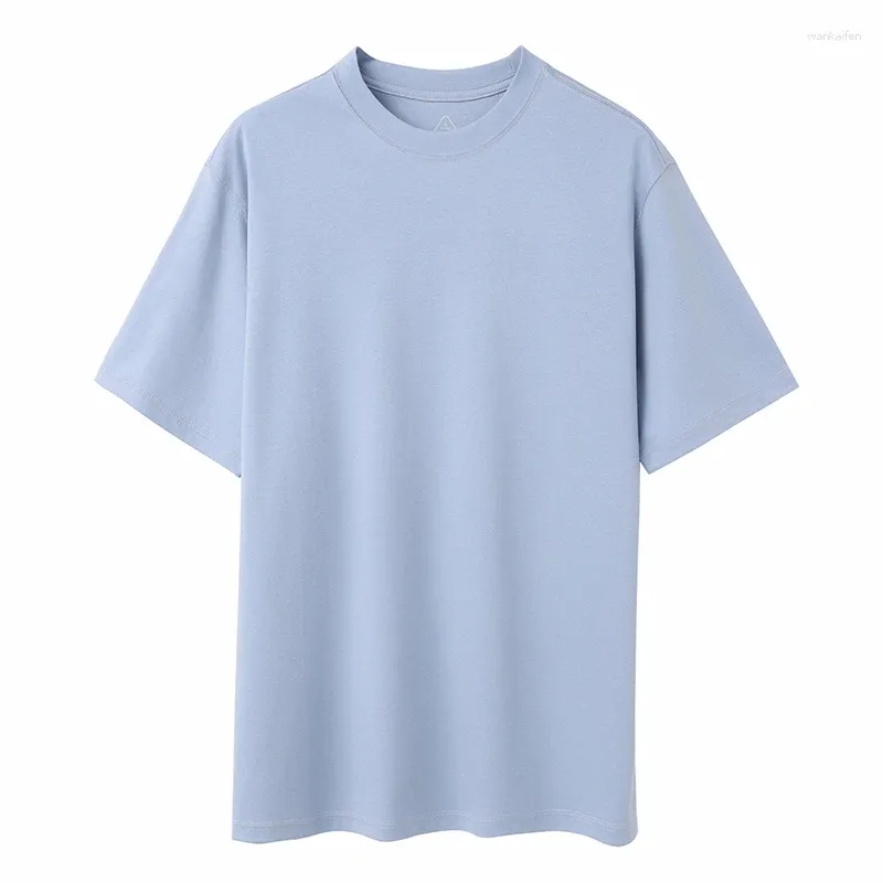 メンズTシャツZOCEPTEMERCERIZED COTTON Tシャツメン高品質の半袖Oネックソリッドカラー薄い夏のカジュアルティートップス