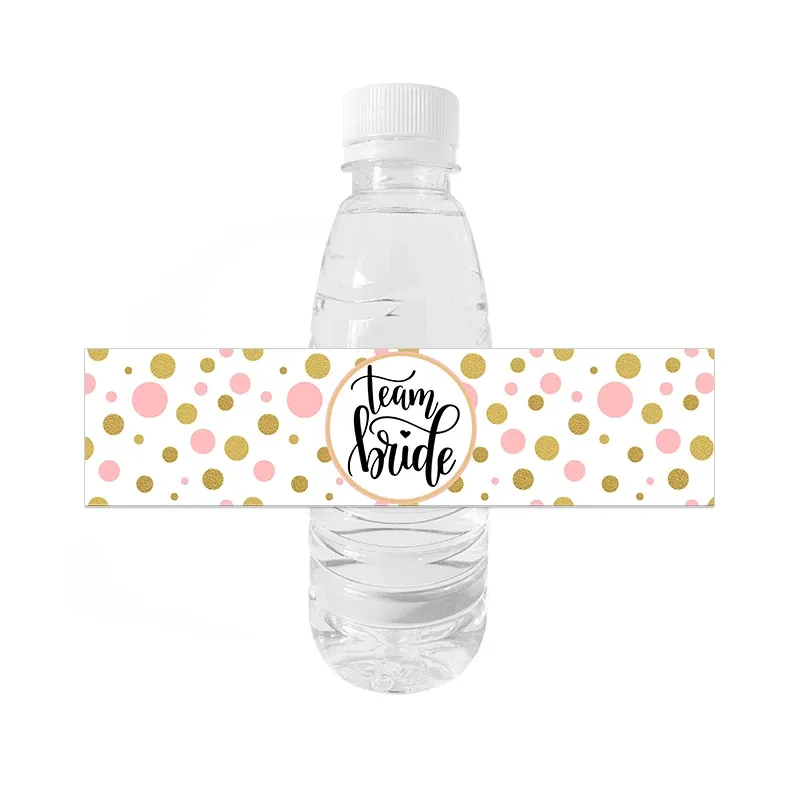 10 pezzi Team Bride Bride Bottle Bottle Bottle Bottle Etichette per bottiglia per essere Hen Night Bachelorette Bridal Shower Decoration