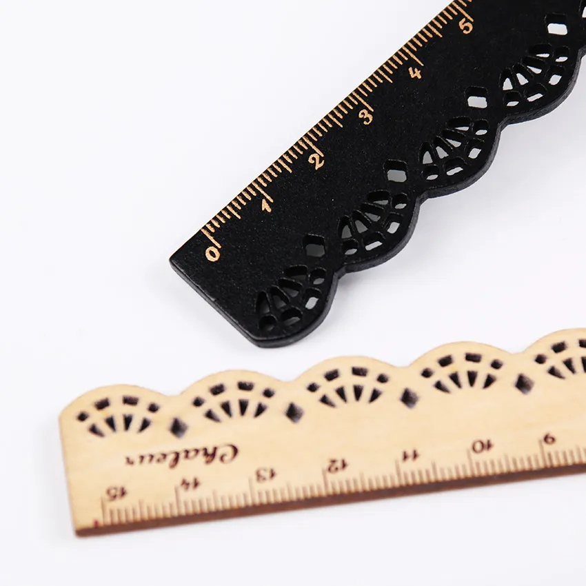 Cute Kawaii Wooden Rulers - Lace Edge Sewing Ruler, Perfect for School ...