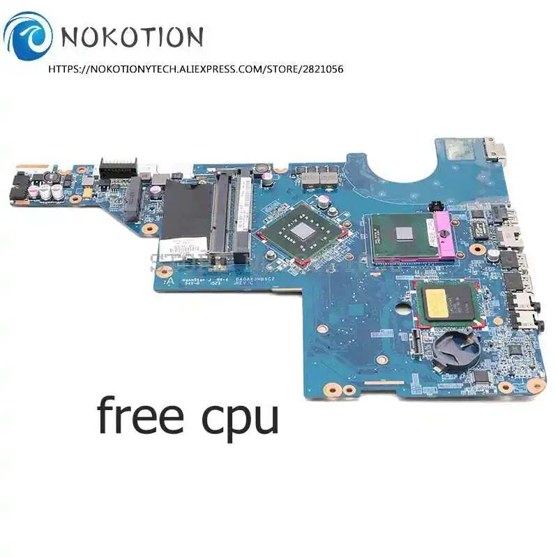 Nokotion de la carte mère pour HP G42 CQ42 G62 CQ62 OPRODICATION OPROTOP MARRADE DDR3 GL40 CPU GRATUIT 605140001 DA0AX3MB6C2