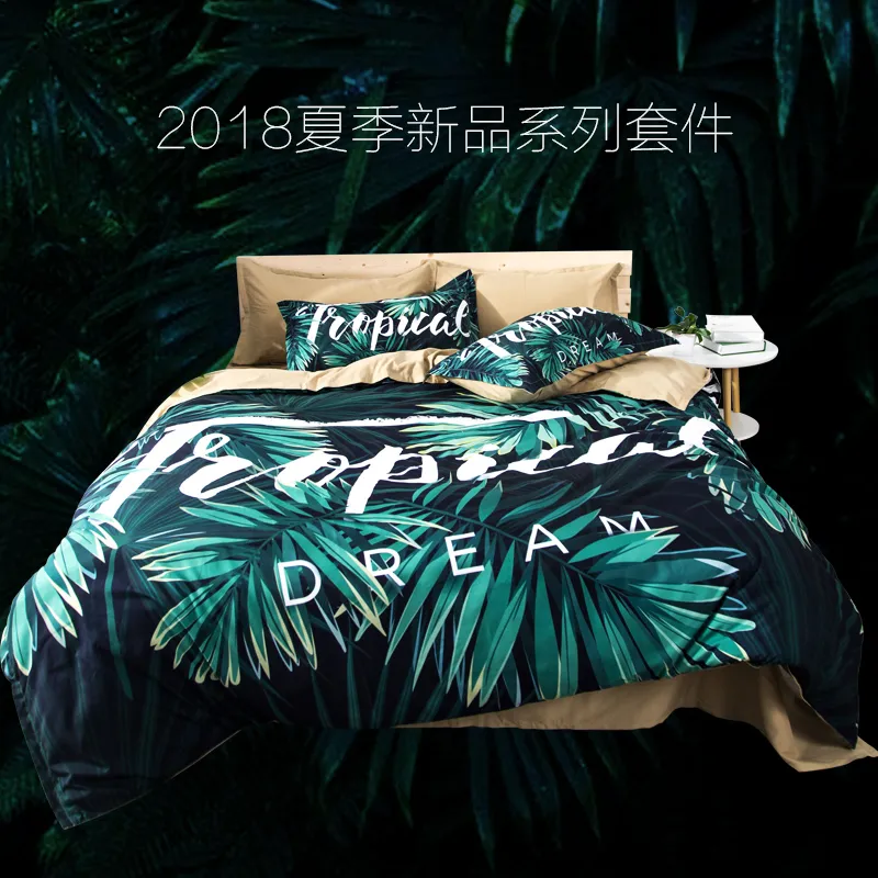 Trendy design Plant trees bedclothes bedding sets 3pcs New pattern Duvet Cover Quilt cover pillow cases Good quality