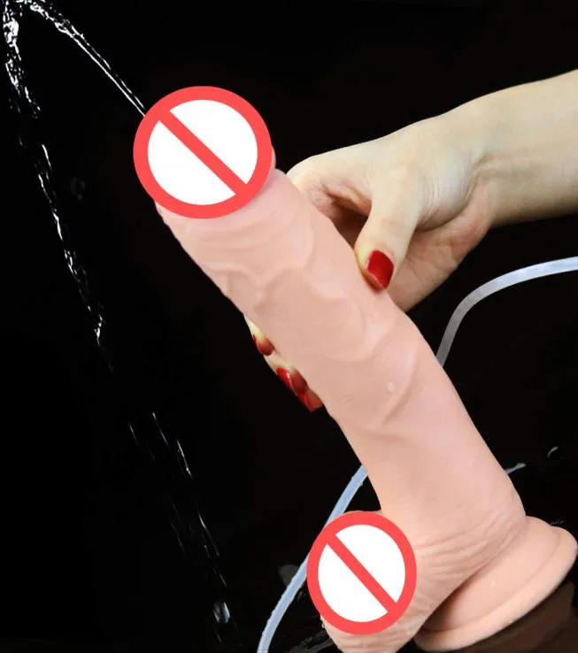 9039039 Squirting Dildo Ejaculating Cumming Dildo Realistisk analsexleksak Rem på realistisk sugskopp Big Dildo1672458