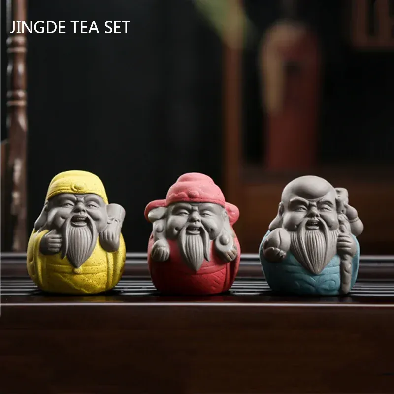 Chinois Yixing Purple Clay Tea Pet Ornaments