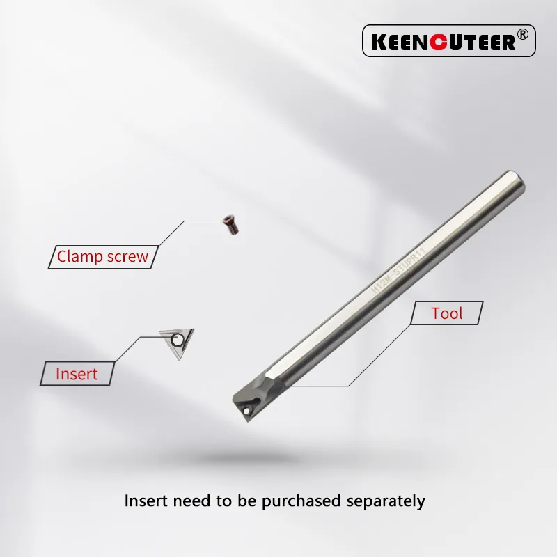 H08K-Stupr H08K-Stupr H12M-Stupr H16Q-Supr Tool à tour de virage en acier à haute vitesse - barre de coupe-stupr CNC Lathe Bar de tournant