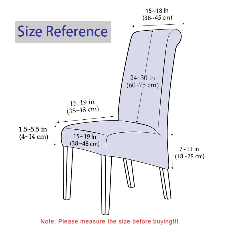 Yüksek arka düz renkli sandalye kapağı xl boyutu yüksek esneklik pürüzsüz kumaş sandalye kapakları yemek odası mutfak streç ev dekor