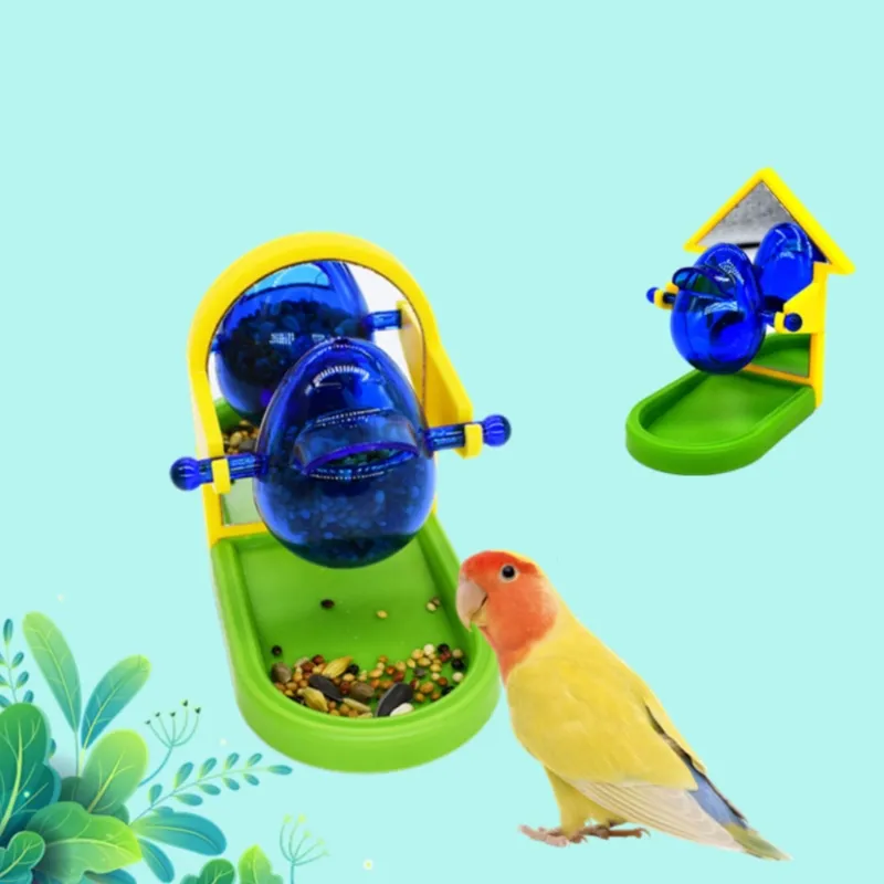 Pet Bird Food Feeder Parrot تغذية الأكل علف كرة تغذية مضغ لعبة تفاعلية مضحكة للببغاء Cockatiel Pet Supplies