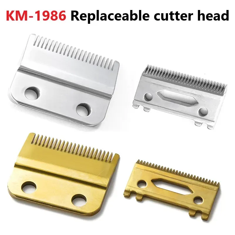 Trimmers Kemei1986 Hair Professional Clipper Blade vis Silver Golden Remplacement Blade Trimmer Carton Steel Accessories ACCESSOIRES
