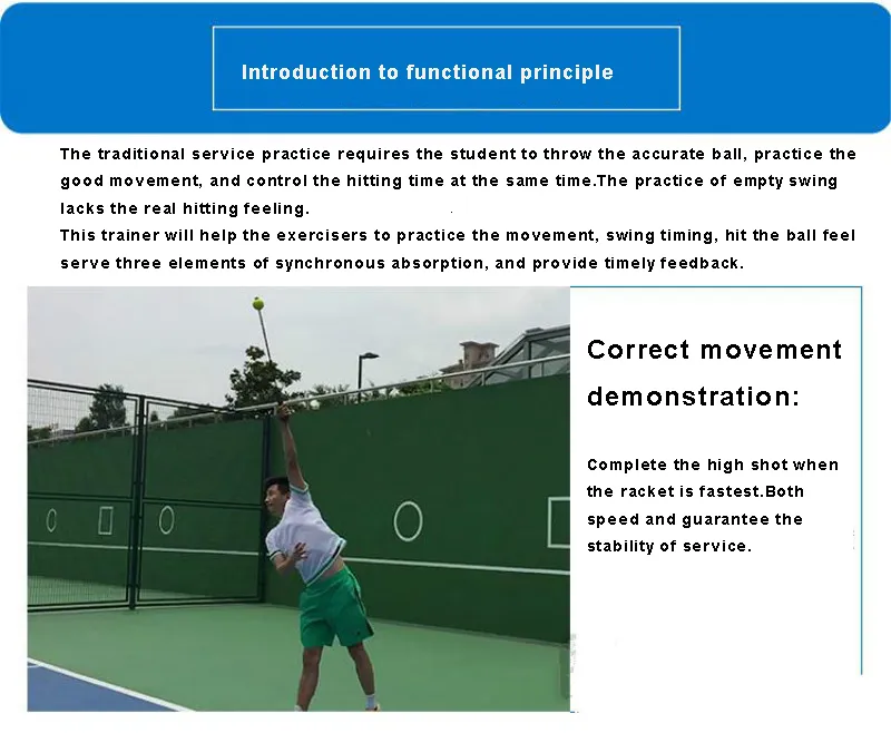 Portable Tennis Training Tool Professional Tennis Trainer Swing Pratice Tennis Ball Machine For Beginners Self-study Accessories