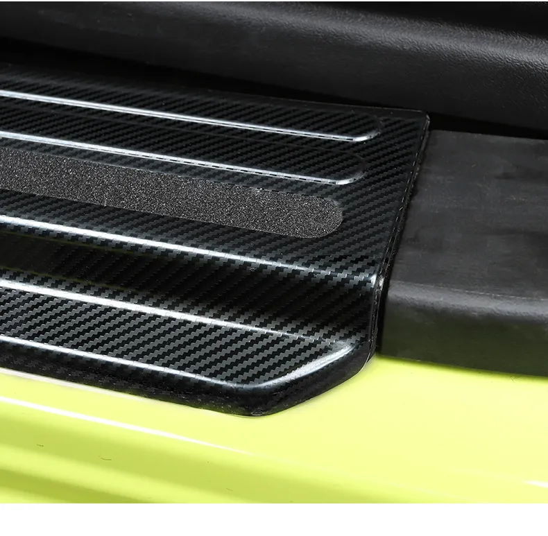 Auto-Tür-Schwarle-Abnutzungs-Schütze Schwellenholz-Abdeckungsbehörden Accessoires für Suzuki Jimny 2019-2023 JB64 JB74
