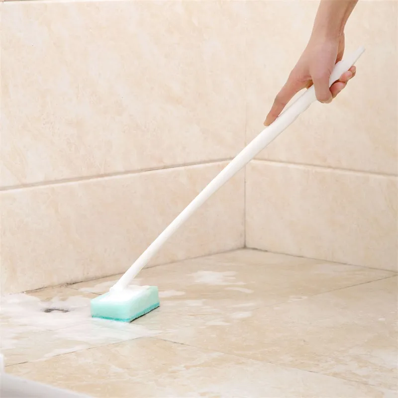 Bathpet Sponge Brush Pincel longo Handeld Tile Limpeza Brecha Vanche Cavela de lavador de banheira Bathtub Pincel rotativo