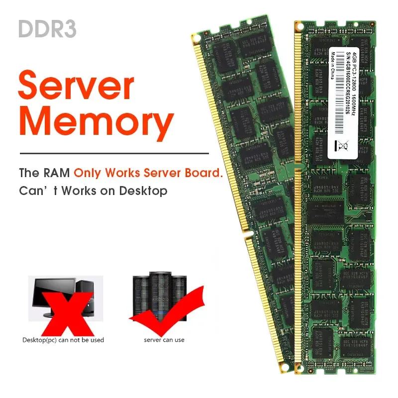RAMS DDR3 ECC REGメモリ4GB 8GB 16GB 32GB 1333MHz 1600MHz 1866MHz RAMサポートX79 X58マザーボード