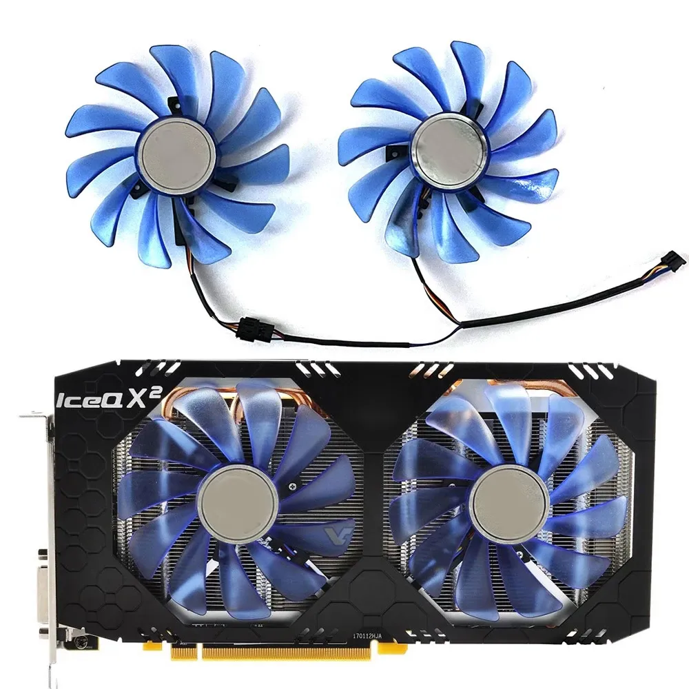 2pcs 85mm 4pin FDC10U12S9-C RX480 GPU FAN For XFX RX570 RS RX580 RS Video Graphi
