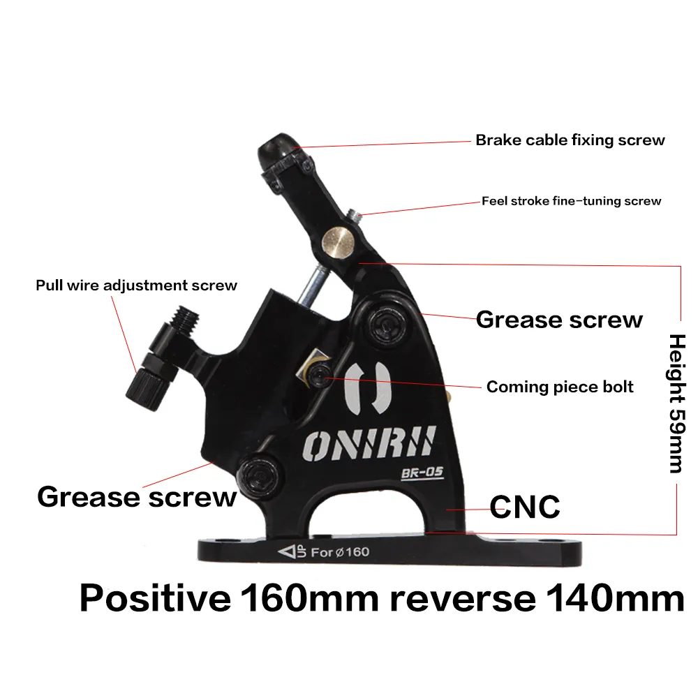 Hydrauliczny hamulec tarczowy Onirii z podkładkami CX Rotor hamulec płaski mocowanie rowerowe CNC Mechaniczne dla żwirowego roweru drogowego