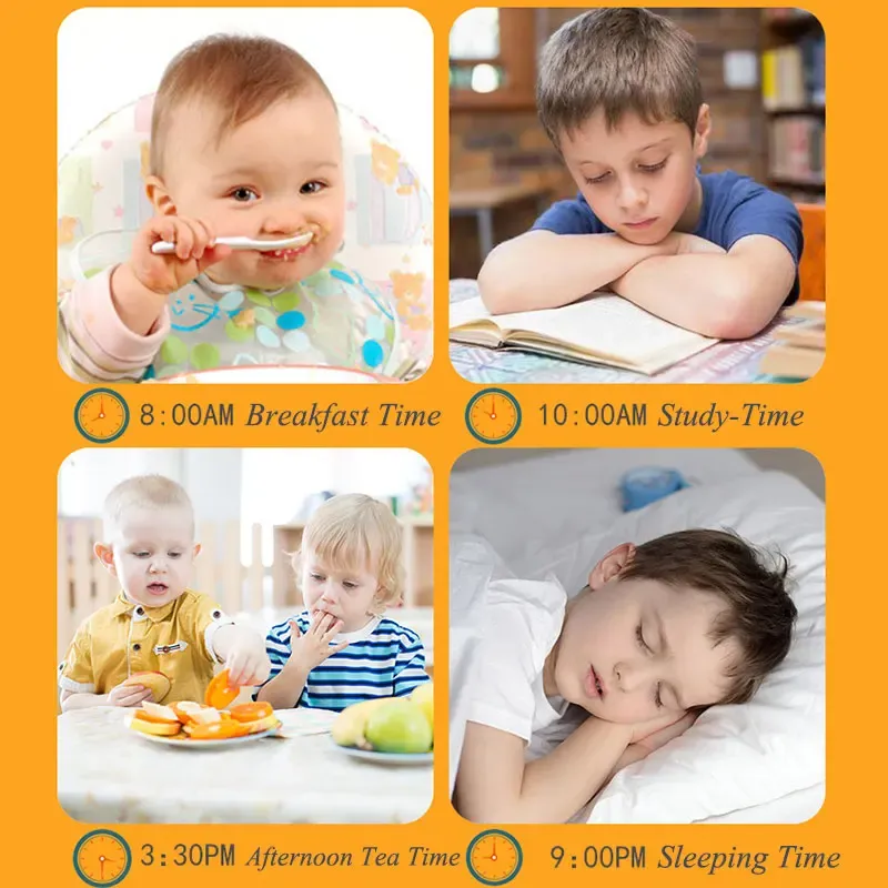 Montessori Children's Clock Toys Cognitive Digital Time Fun Learning Games Clocks Early Apprend Learning Education Toys for Children