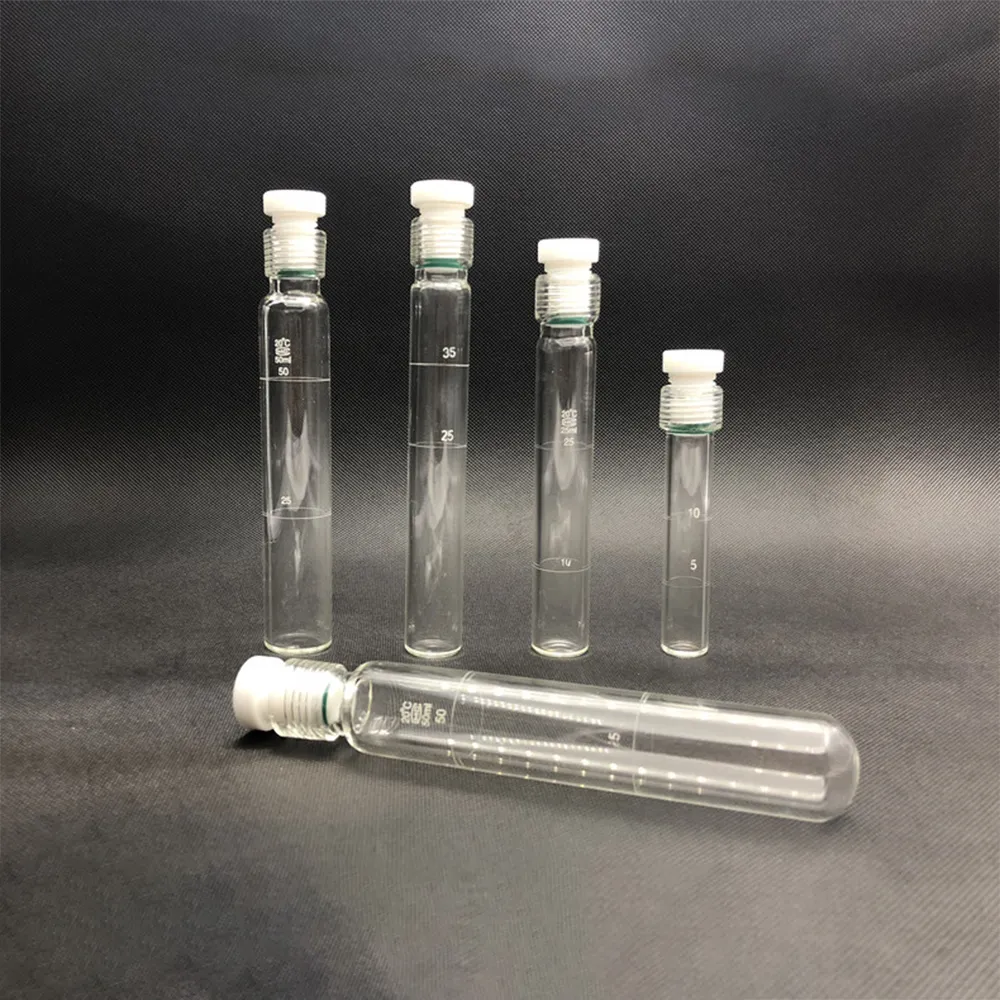 5/10/25/50/100 ml Glas Total Phosphor Gesamtstickstoffschraube kolorimetrischer Rohr, Schraubenglasdruckflasche für Labor