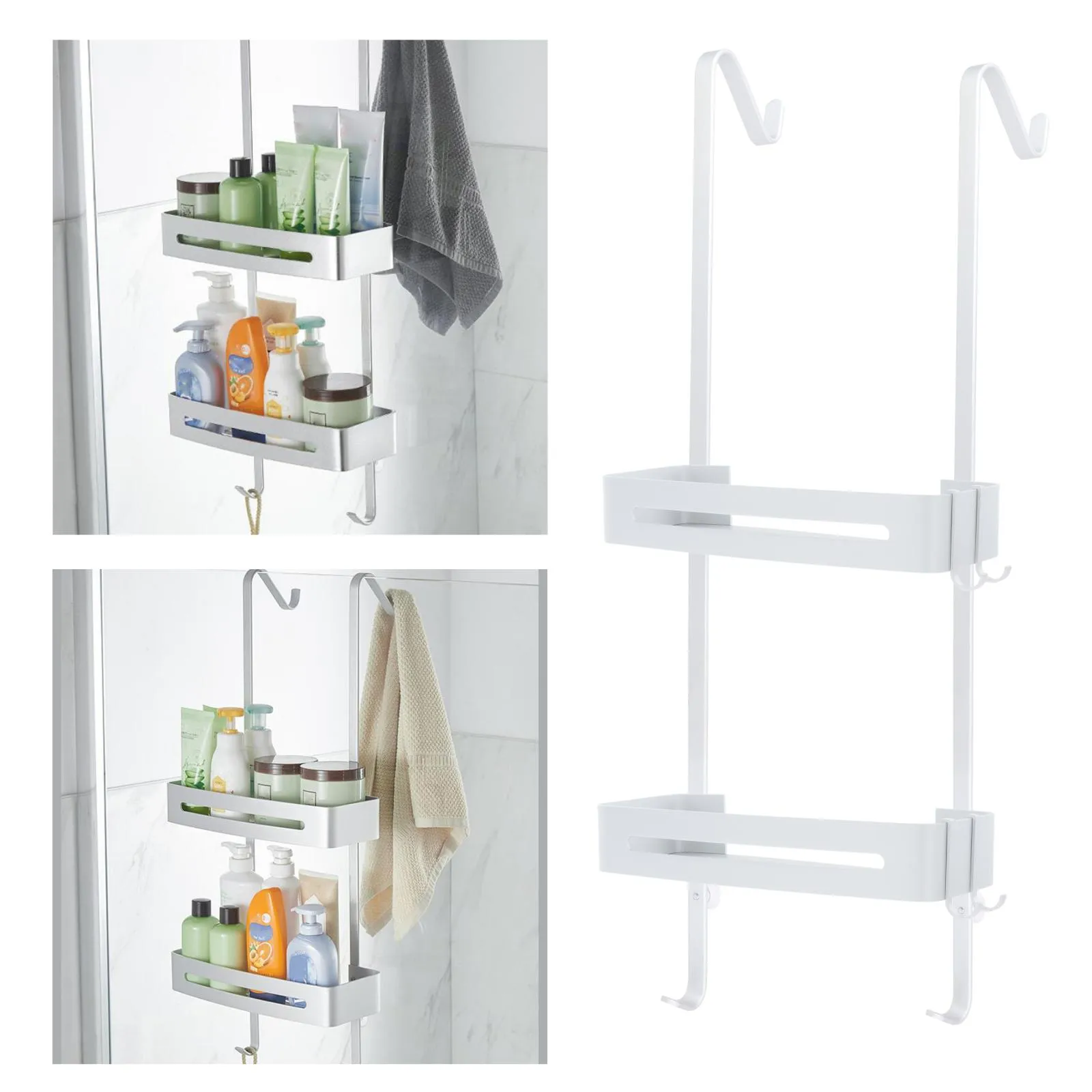 Hanging Bath Shelves Shower Caddy Over Door Bathroom Storage Shelf Organizer Over Shower Door Caddy Bathroom Basket Holder