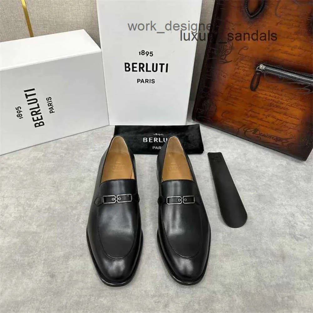 Berluti pour hommes robes chaussures en cuir chaussures pour hommes décontractés