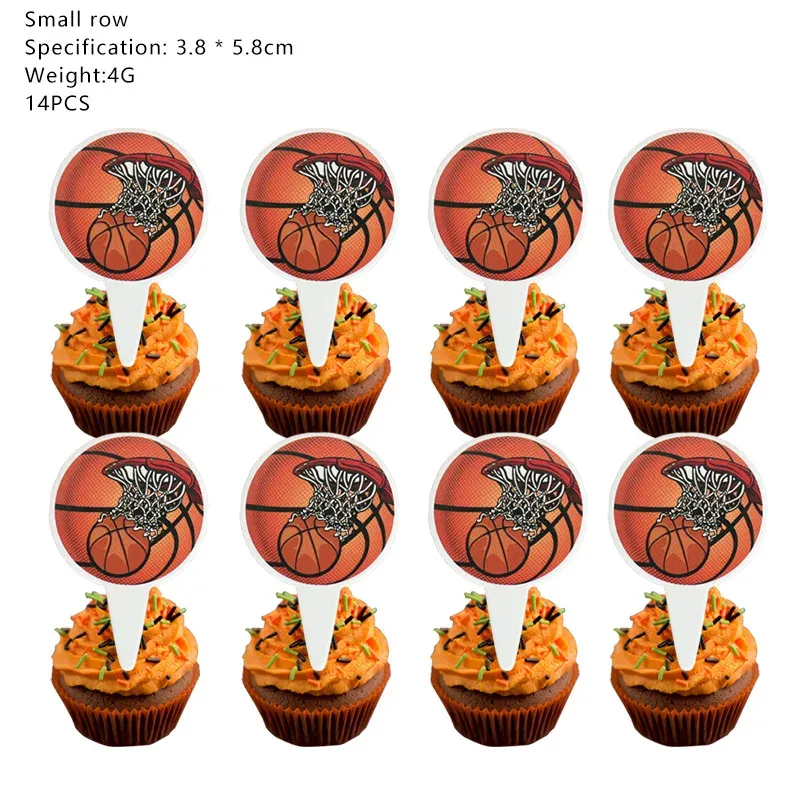 Materiały imprezowe tematyczne koszykówki Slam Dunk Tablica stołowa dla dzieci Boy Ball Happy Birthday Party Dekoracje