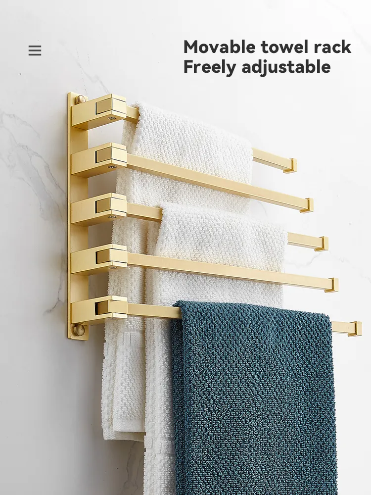 Save Big on Bulk Brass Towel Bar Set Brass Bathroom Hardware Set Brushed  Gold Towel Tissue Holder Towel Bar Clothes Hook Hanger Toilet Brush Wall