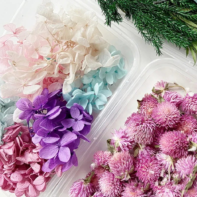 Natural dried flower necklace best sale