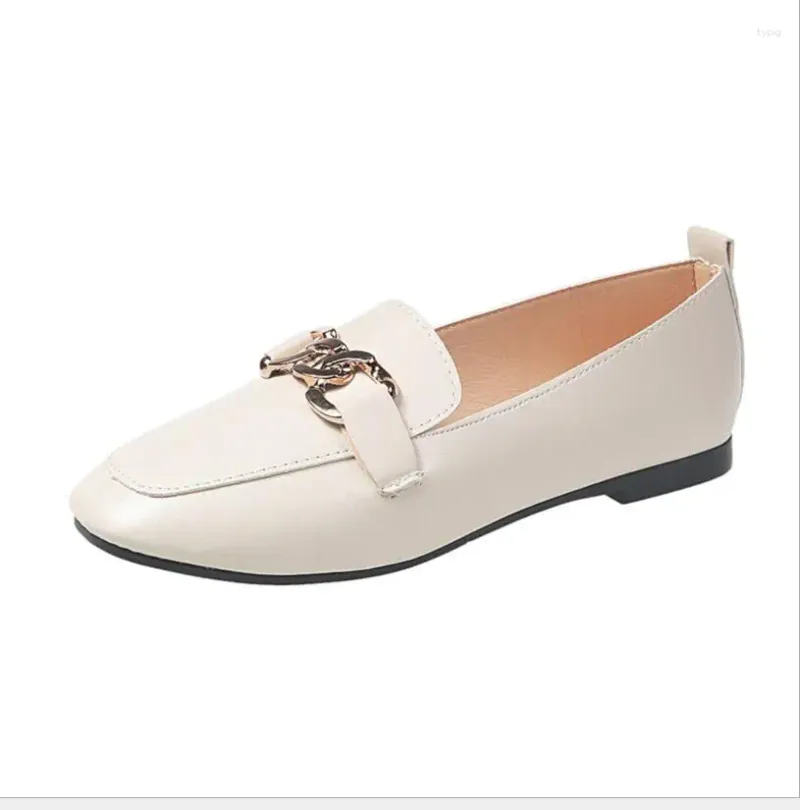 Chaussures décontractées Femmes Flats Mandis en cuir mode Fonction de travail confortable Ballet Slip sur grande taille