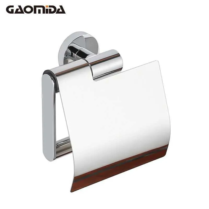 Porta di carta igienica Designer Porta della carta igienica con copertura Chrome WC Roll Hanger Brass Black Tissue Box per accessori per il bagno 240410