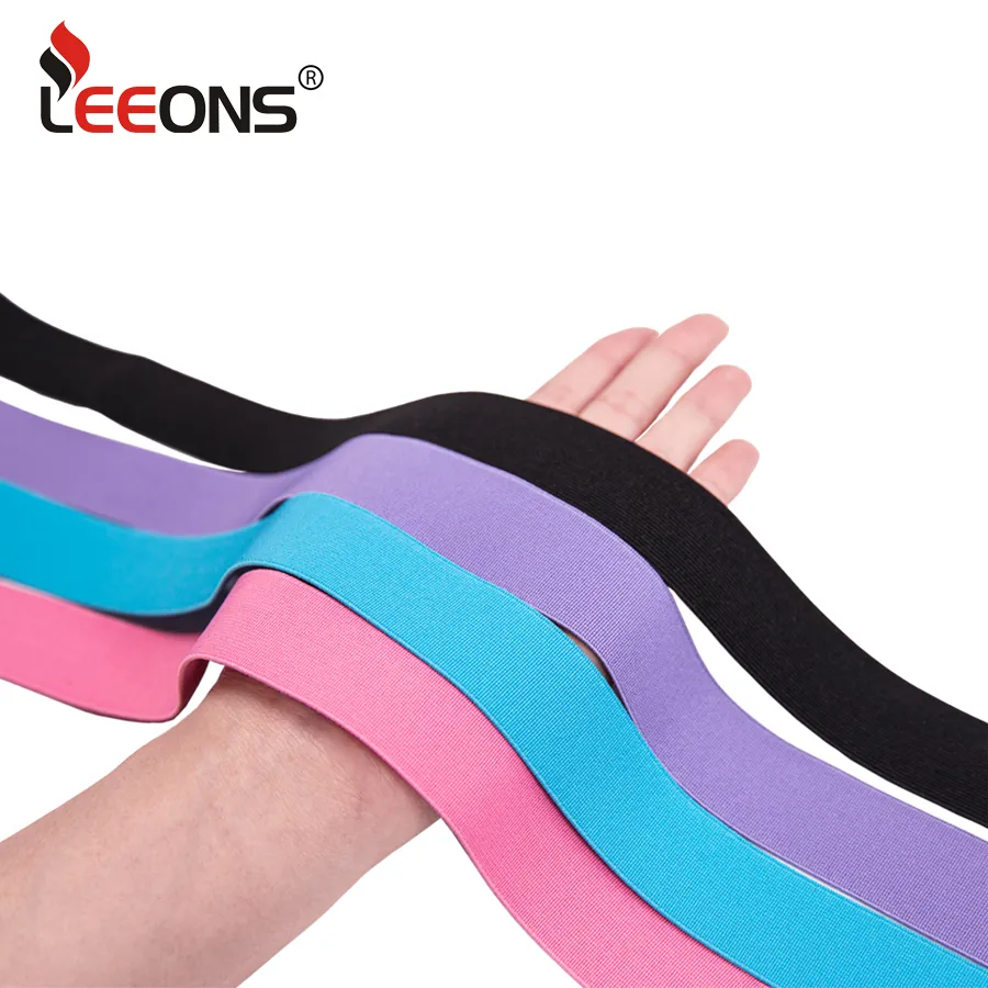 Leeons Hair Wrap -Kanten 1pcs/3pcs Los hohe elastische Bänder für Haarzuckenzubehör Verstellbares schwarz rosa blau elastische Haarband