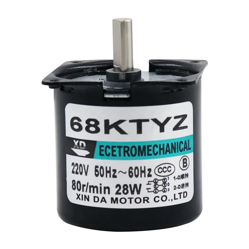 Motor+konsol 68Ktyz excentrisk axel Synkron motor AC 220V 28W 2,5 rpm-80RPM CW CCW Permanent Magnet Micro Motor