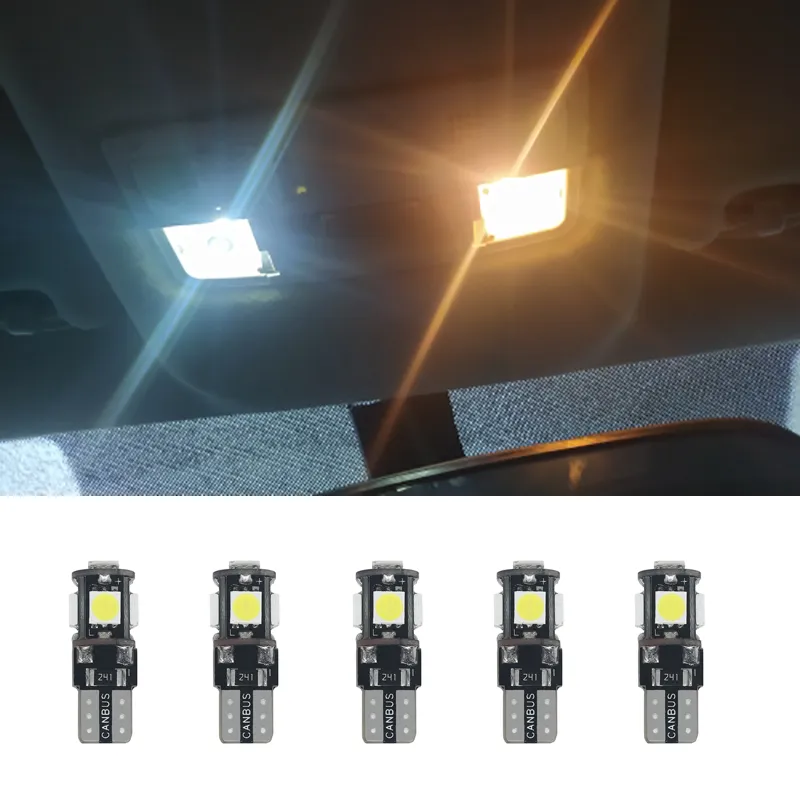 thumbnail image 2 of Honda CANbus LED Number Plate Bulbs – 501 T10 W5W, 5 SMD, 6000K White (Pair) 2 of 6