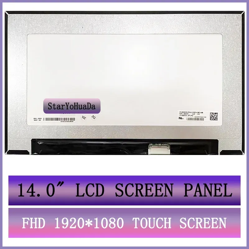 Screen For DELL Latitude 5410 B140HAK03.1 LP140WFBSPH1 With TOUCH Digitizer LED Display Laptop Screen Matrix 1920x1080 40 PIN