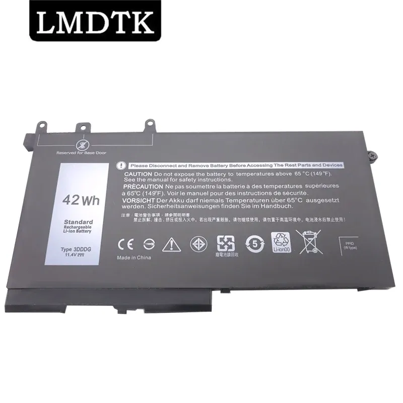 Batteries lmdtk Nouveau 3DDDG 11.4V 42Wh Batterne d'ordinateur portable pour Dell Latitude 5280 5288 5480 5580 5490 5590 5491 5591 5495 5488 M3520 M3530 Série